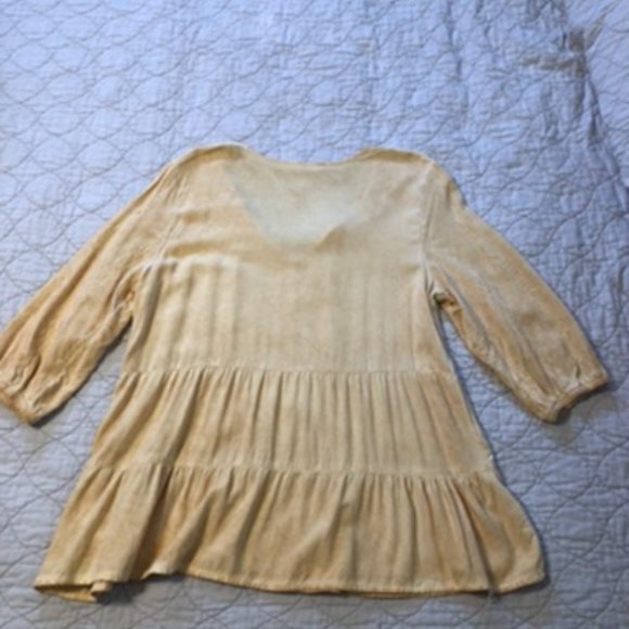 Como Vintage Gold Distressed Top M - Picture 4 of 12